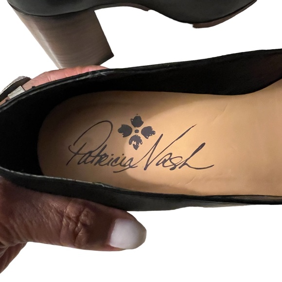 PATRICIA NASH ALMOND TOE BLOCK HEEL Women’s Shoes Size 7 1/2 Leather EUC - Picture 8 of 10